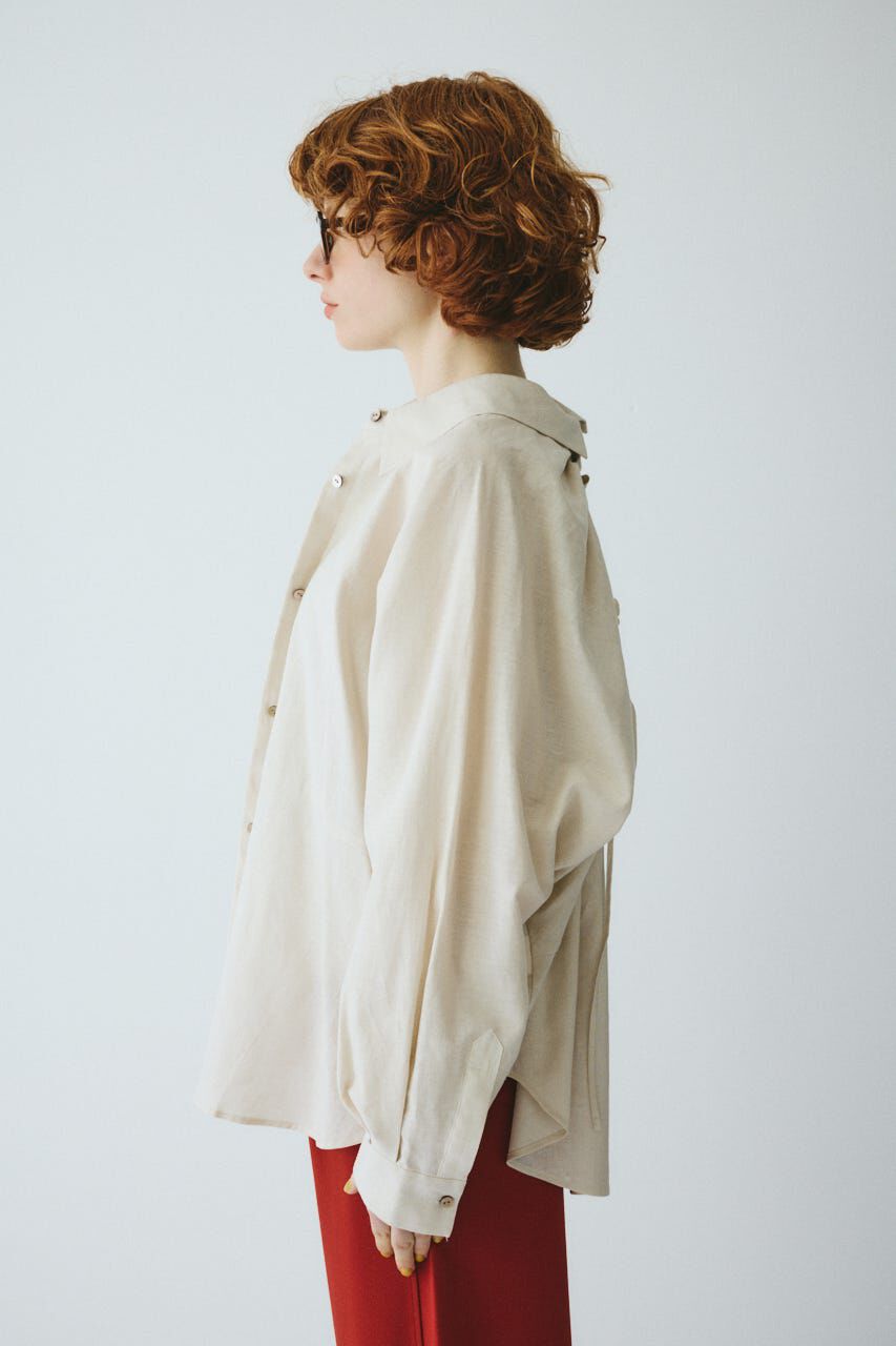 HeRIN.CYE「［予約］Back shirring shirt」|シャツ・ブラウス|