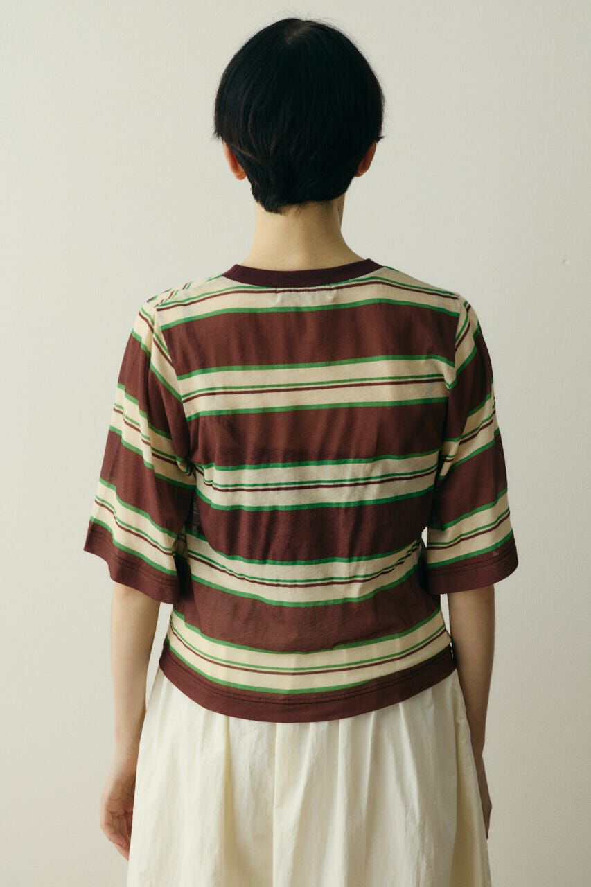 HeRIN.CYE「［予約］Border half tops」|Tシャツ・カットソー|