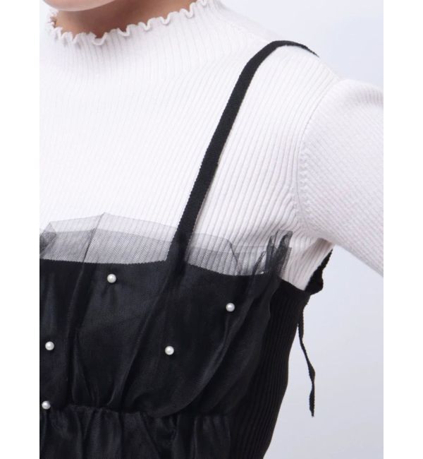 CALNAMUR「TULLE DOCKING BUSTIER」|シャツ・ブラウス|