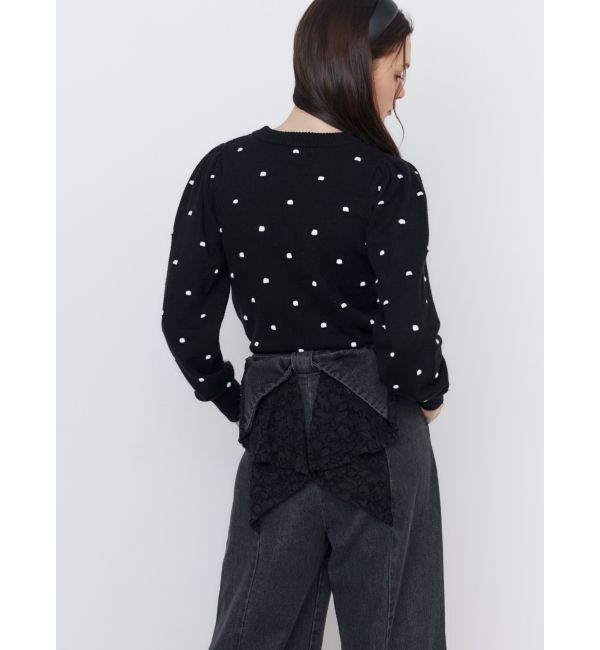 CALNAMUR「PUKU DOT KNIT PO/プクドットニットプルオーバー」|ニット・セーター|