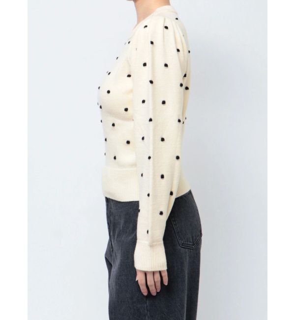CALNAMUR「PUKU DOT KNIT PO/プクドットニットプルオーバー」|ニット・セーター|