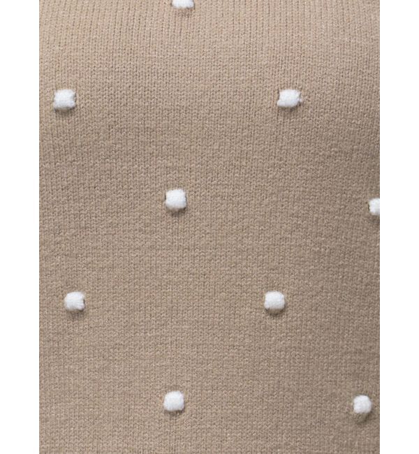 CALNAMUR「PUKU DOT KNIT PO/プクドットニットプルオーバー」|ニット・セーター|