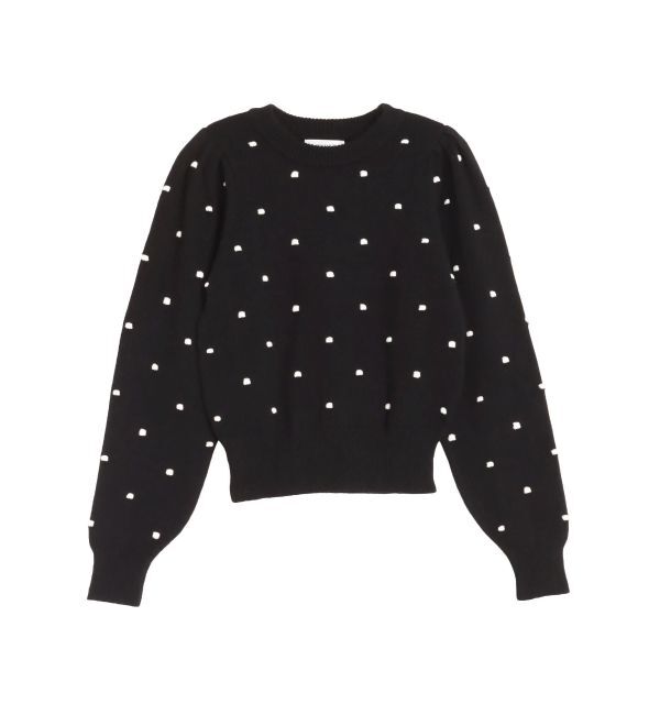 CALNAMUR「PUKU DOT KNIT PO/プクドットニットプルオーバー」|ニット・セーター|