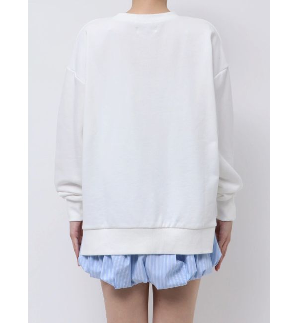 CALNAMUR「CRASH CHERRY PRINT BIG SWEAT/クラッシュチェリープリントビッグスウェット」|Tシャツ・カットソー|