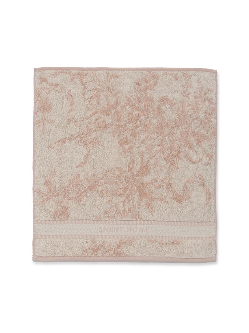 SNIDEL HOME「リボン花柄ジャガードハンドタオル」|ハンカチ|PNK
