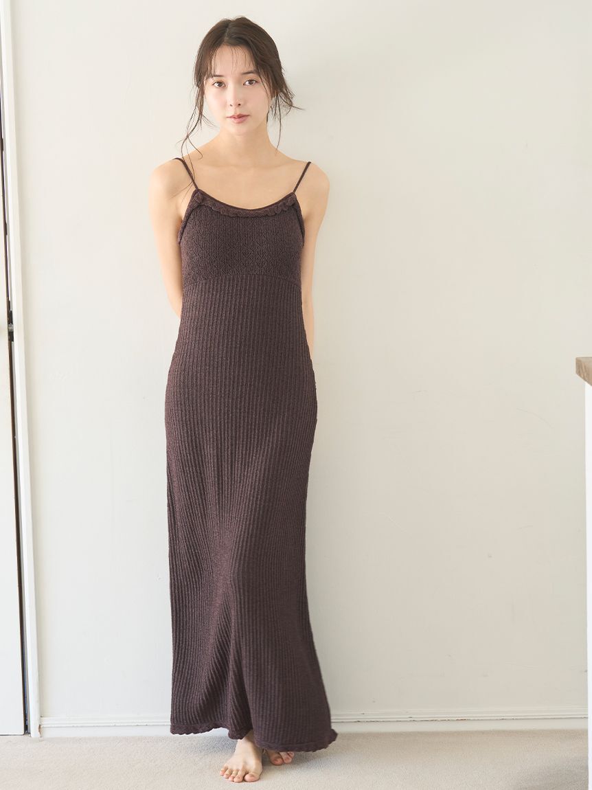 SNIDEL HOME「クロシェキャミワンピース」|ルームウェア|BRW