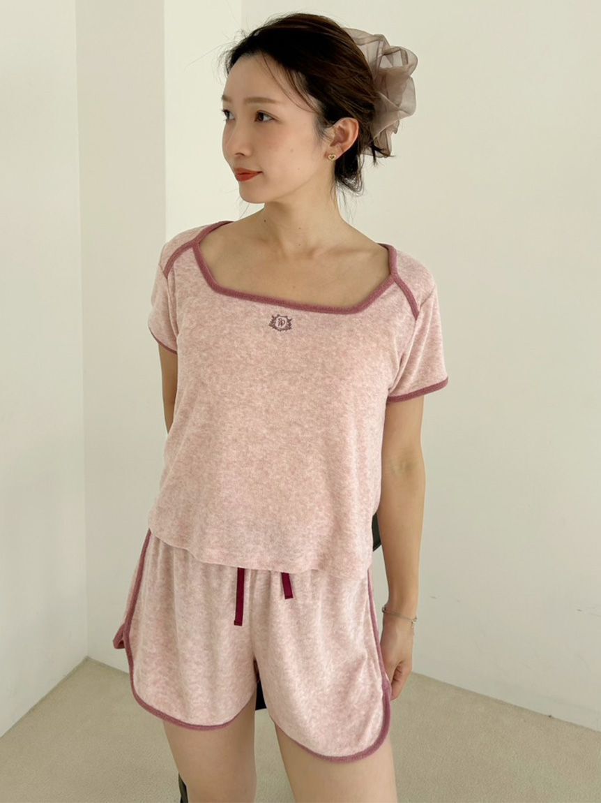 SNIDEL HOME「【sorbet light】【接触冷感】パイルセットアップ」|ルームウェア|PNK