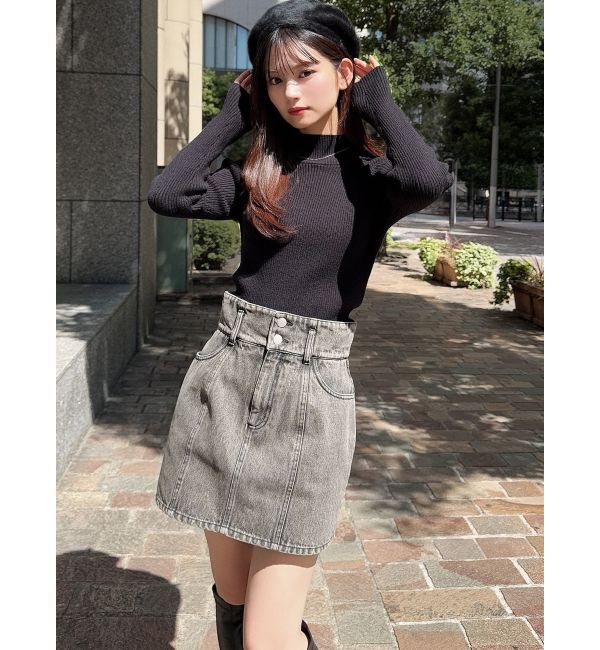 RESEXXY「ハイネックベーシックニットトップス」|ニット・セーター|