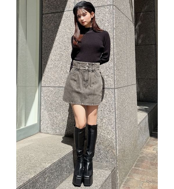 RESEXXY「ハイネックベーシックニットトップス」|ニット・セーター|