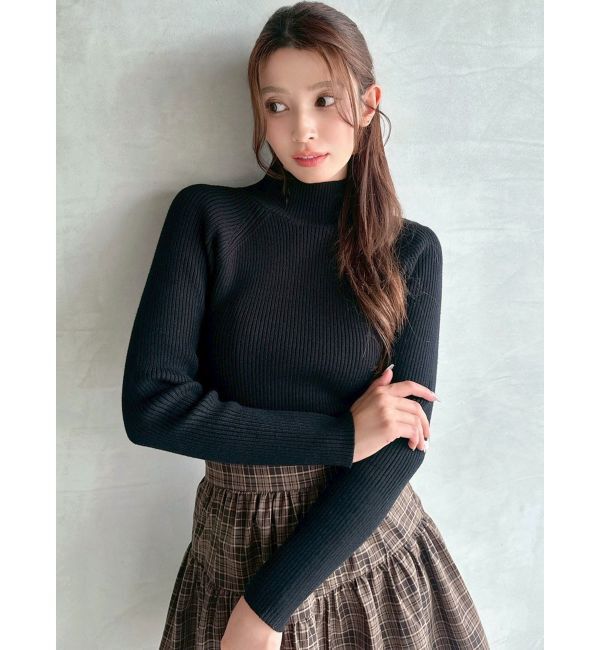 RESEXXY「ハイネックベーシックニットトップス」|ニット・セーター|