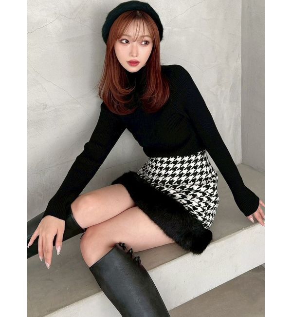 RESEXXY「ハイネックベーシックニットトップス」|ニット・セーター|