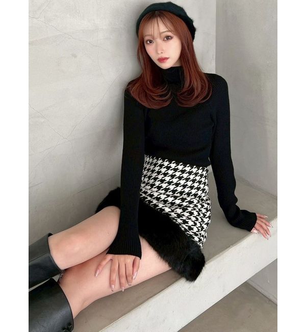 RESEXXY「ハイネックベーシックニットトップス」|ニット・セーター|