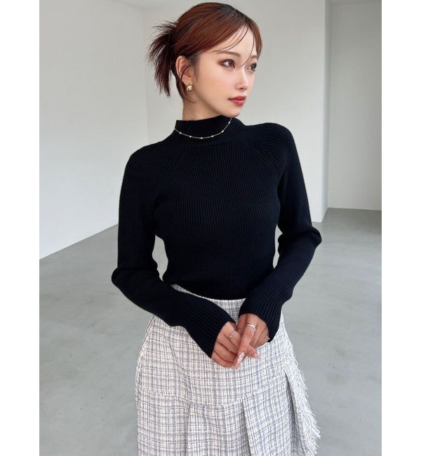 RESEXXY「ハイネックベーシックニットトップス」|ニット・セーター|