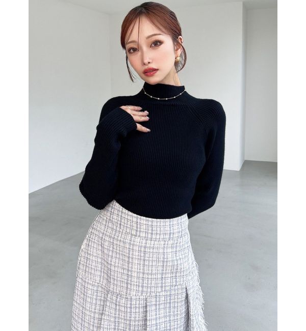 RESEXXY「ハイネックベーシックニットトップス」|ニット・セーター|