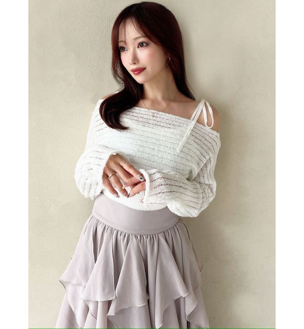 RESEXXY「レイヤードニットトップス」|ニット・セーター|
