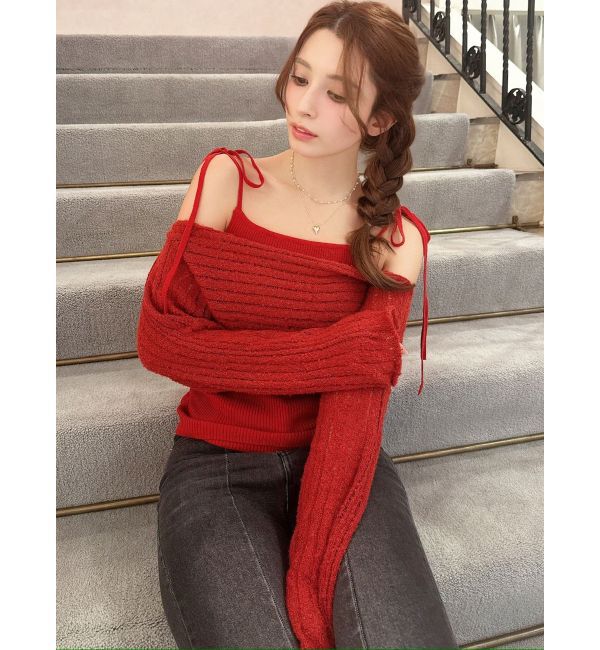 RESEXXY「レイヤードニットトップス」|ニット・セーター|