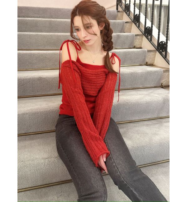 RESEXXY「レイヤードニットトップス」|ニット・セーター|