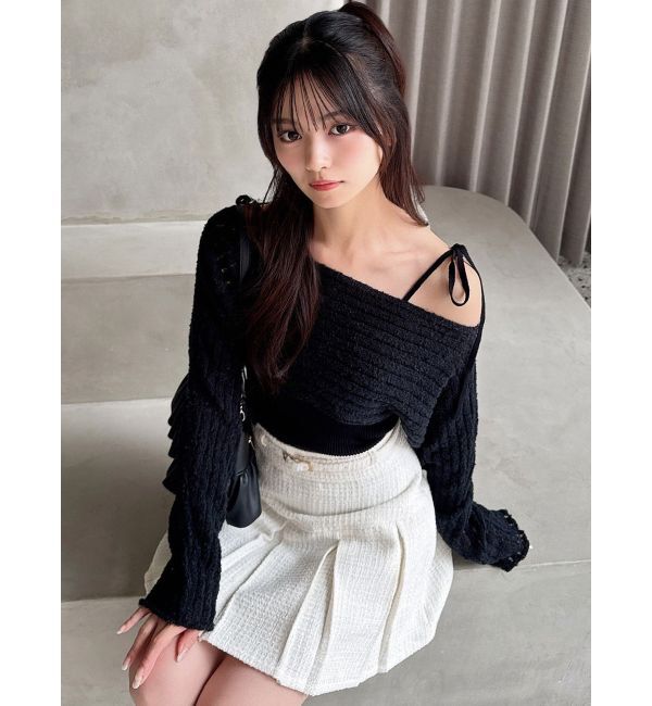 RESEXXY「レイヤードニットトップス」|ニット・セーター|