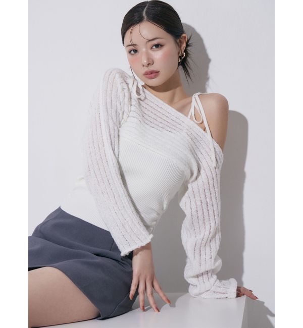 RESEXXY「レイヤードニットトップス」|ニット・セーター|