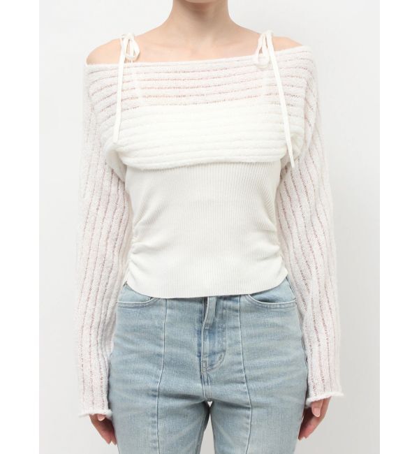 RESEXXY「レイヤードニットトップス」|ニット・セーター|