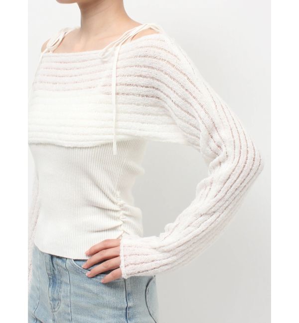 RESEXXY「レイヤードニットトップス」|ニット・セーター|