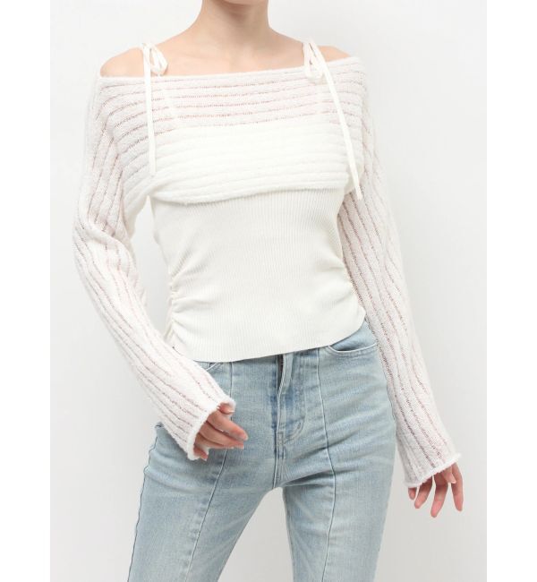 RESEXXY「レイヤードニットトップス」|ニット・セーター|