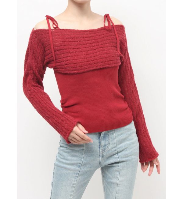 RESEXXY「レイヤードニットトップス」|ニット・セーター|