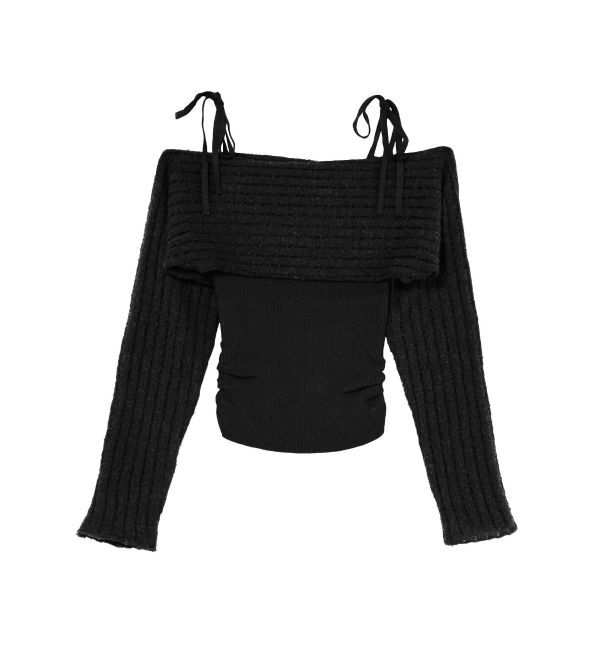 RESEXXY「レイヤードニットトップス」|ニット・セーター|