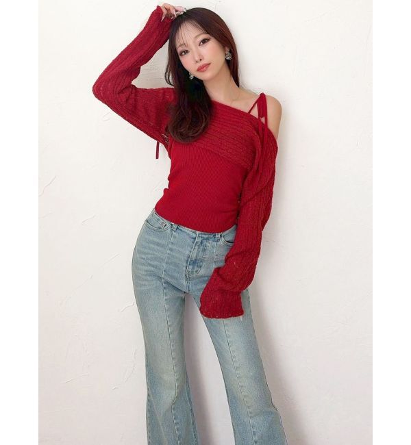 RESEXXY「レイヤードニットトップス」|ニット・セーター|