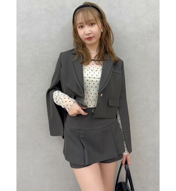 dazzlin「モチーフチュールシアートップス」|Tシャツ・カットソー|