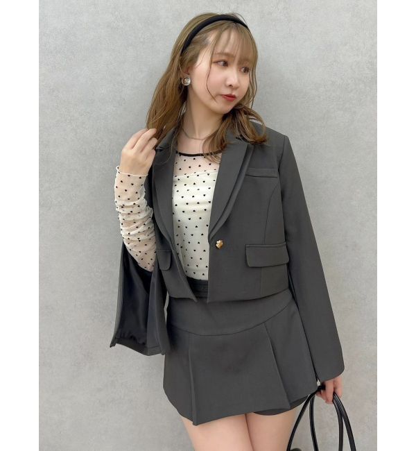 dazzlin「モチーフチュールシアートップス」|Tシャツ・カットソー|