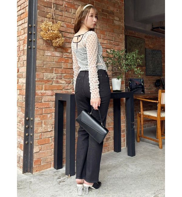 dazzlin「モチーフチュールシアートップス」|Tシャツ・カットソー|