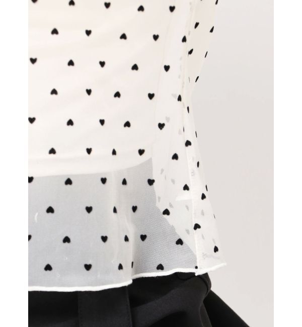 dazzlin「モチーフチュールシアートップス」|Tシャツ・カットソー|