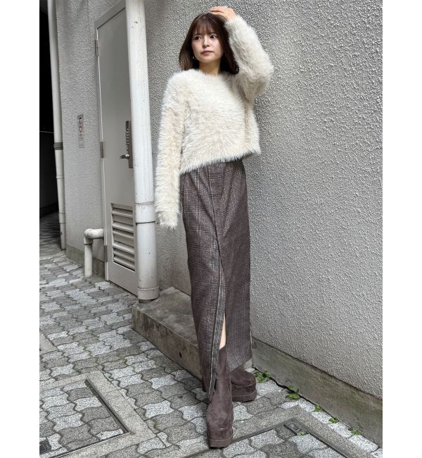 MURUA「ZIPスリットナロースカート」|スカート|