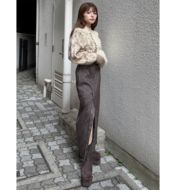 MURUA「ZIPスリットナロースカート」|スカート|