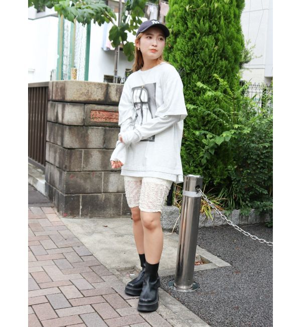 Ungrid「フォトプリントレイヤードロングスリーブTee」|Tシャツ・カットソー|