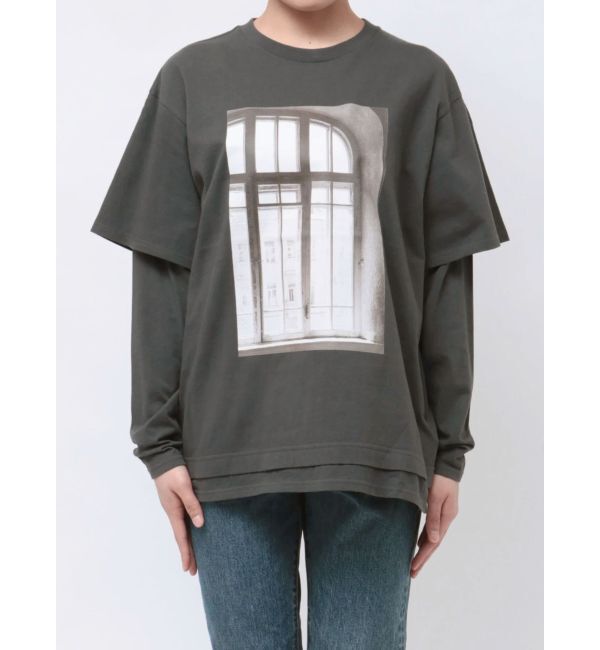 Ungrid「フォトプリントレイヤードロングスリーブTee」|Tシャツ・カットソー|