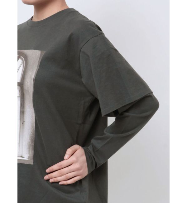 Ungrid「フォトプリントレイヤードロングスリーブTee」|Tシャツ・カットソー|