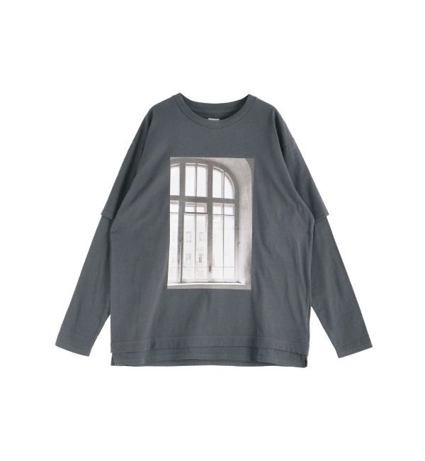 Ungrid「フォトプリントレイヤードロングスリーブTee」|Tシャツ・カットソー|