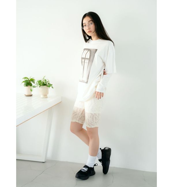 Ungrid「フォトプリントレイヤードロングスリーブTee」|Tシャツ・カットソー|