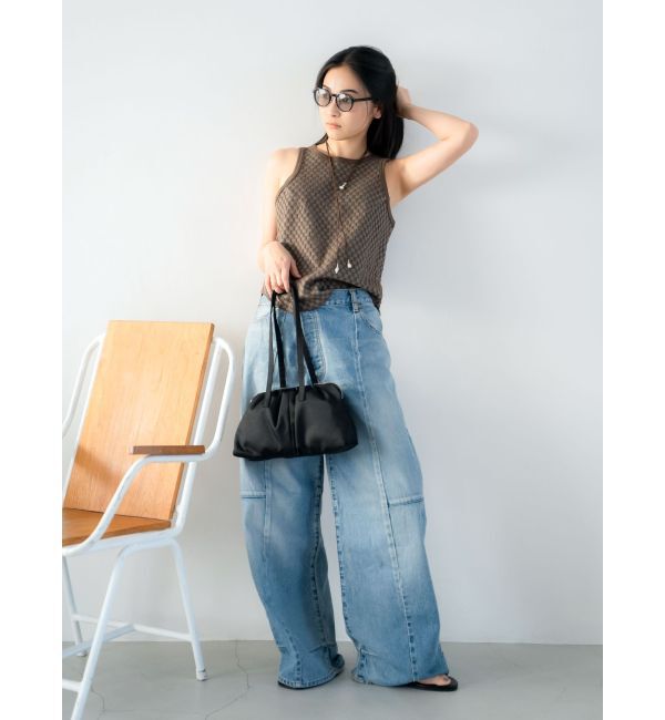 Ungrid「チェックジャカードタンクトップ」|タンクトップ|