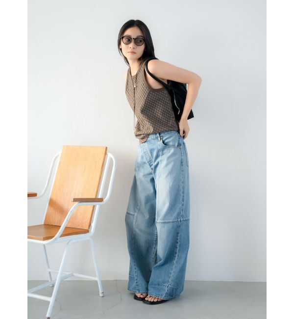 Ungrid「チェックジャカードタンクトップ」|タンクトップ|