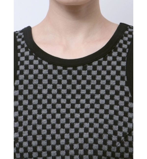 Ungrid「チェックジャカードタンクトップ」|タンクトップ|