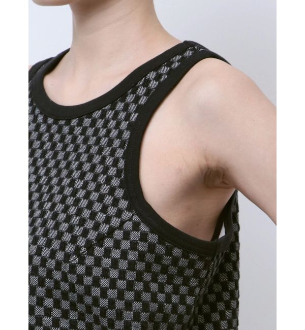 Ungrid「チェックジャカードタンクトップ」|タンクトップ|