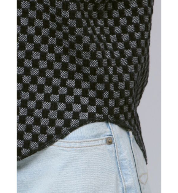 Ungrid「チェックジャカードタンクトップ」|タンクトップ|