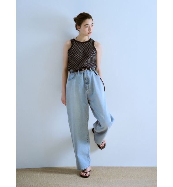 Ungrid「チェックジャカードタンクトップ」|タンクトップ|