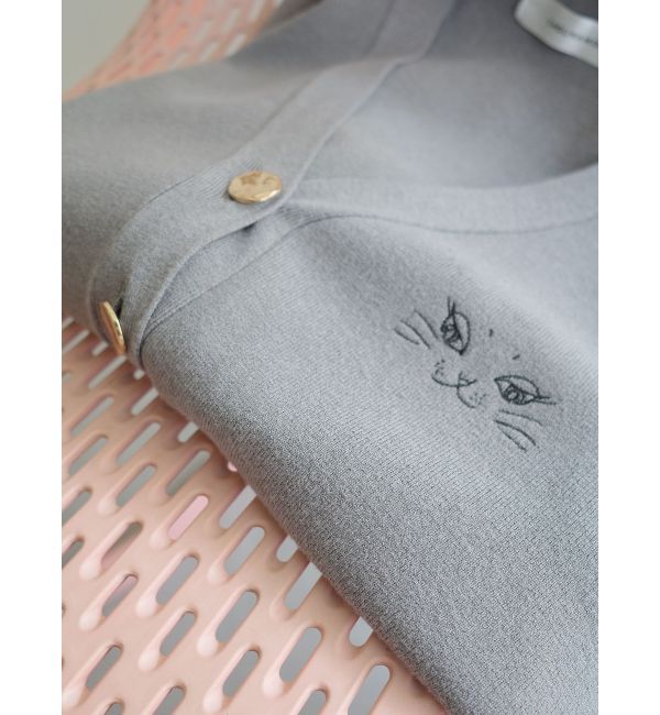 LAGUNAMOON「LAGUNA CATニットカーデ」|カーディガン|