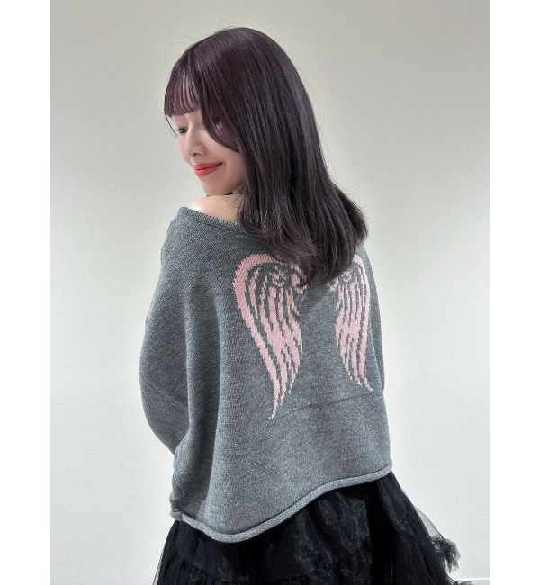 jouetie「オフショルチョーカーショートニット」|ニット・セーター|