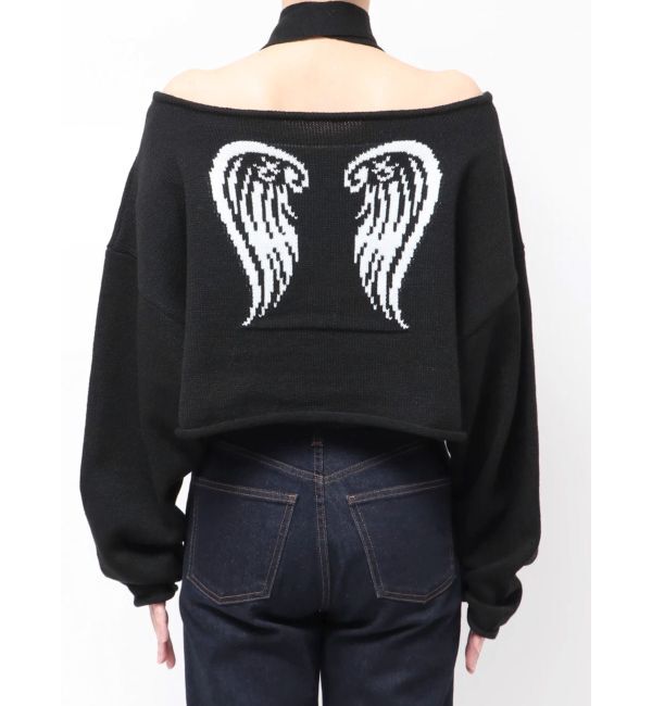 jouetie「オフショルチョーカーショートニット」|ニット・セーター|