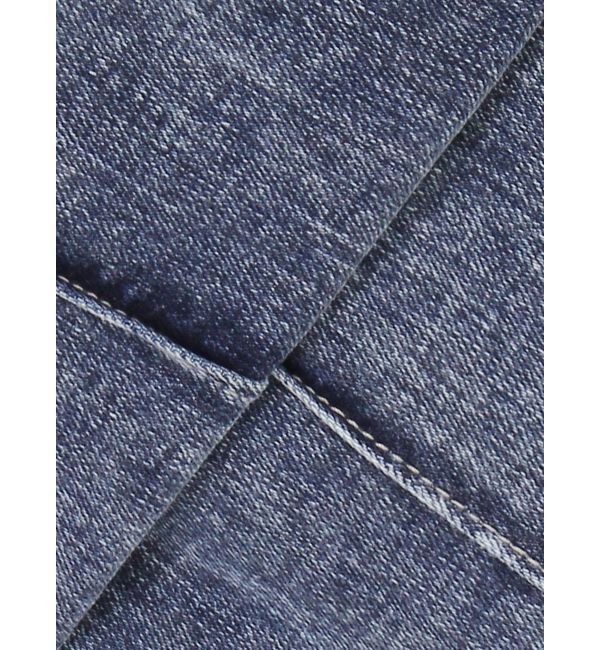 GYDA「ケミカルBACKリボンデニムロンパース」|オールインワン|